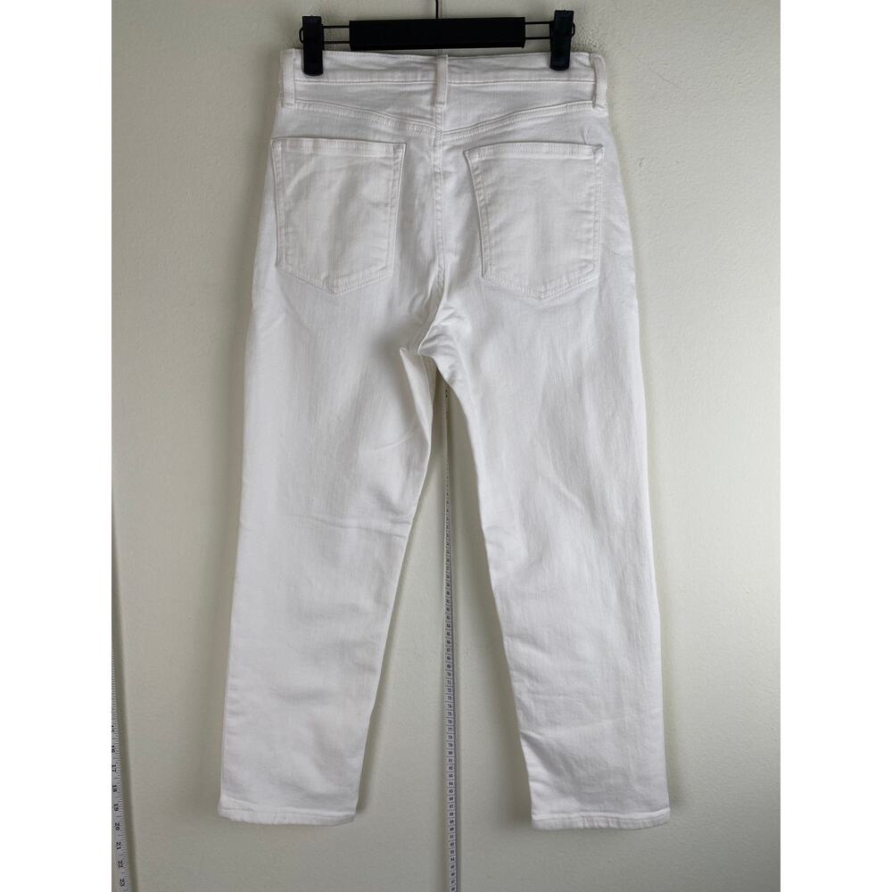 Banana Republic High Rise Straight Leg Jeans White Wash Petite 28 - Picture 6 of 12